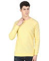 Shop Yellow Popcorn Full Sleeve Cotton T Shirt-Front