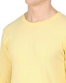 Shop Yellow Popcorn Full Sleeve Cotton T Shirt