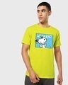 Shop Men's Green Snoop Mood Graphic Printed T-shirt-Front