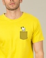 Shop Snoopy Pocket Half Sleeve T-Shirt-Front