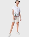 Shop Women's White Snoopy Squad Graphic Printed Boyfriend T-shirt-Design