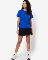 Shop Women's Snorkel Blue All Over Printed T-shirt-Full