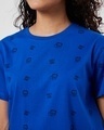 Shop Women's Snorkel Blue All Over Printed T-shirt