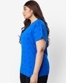 Shop Women's Snorkel Blue All Over Printed Plus Size Boyfriend T-shirt-Design