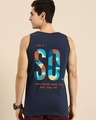 Shop Men's Blue So Typography Vest-Design