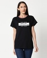Shop Social Distancing For Years Boyfriend Varsity Rib T-shirt-Front