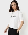 Shop Women's White Social Distancing Mickey Graphic Printed Relaxed Fit Top-Design