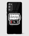 Shop Social Energy Low Premium Glass Case for Samsung Galaxy S20 FE-Front