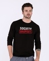 Shop Society Dropout Full Sleeve T-Shirt-Front