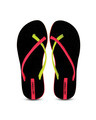Shop Antonia   Black/Pink Flip Flops For Women-Front