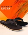 Shop Lucas   Brown Flip Flops For Men-Full