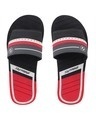 Shop Slider   Black/Red Flip Flops For Men-Front