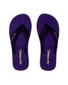 Shop St Basic   Purple/Lime Flip Flops For Women-Front
