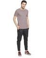 Shop Solid Men's Henley Light Purple T-Shirt-Design