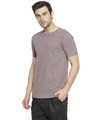 Shop Solid Men's Henley Light Purple T-Shirt-Full