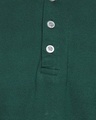 Shop Solid Men's Henley Neck Green Casual Stylish Casual T-Shirt