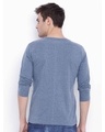 Shop Solid Men's V Neck Blue T-Shirt