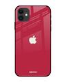 Shop Iphone 12 Mini Solo Maroon Glass Case-Front
