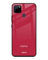 Shop Solo Maroon Premium Glass Cover for Realme C21Y (Shockproof, Light Weight)-Front