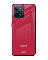 Shop Solo Maroon Premium Glass Cover for Realme C31 (Shockproof, Light Weight)-Front