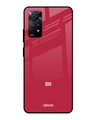 Shop Solo Maroon Premium Glass Cover for Redmi Note 11 Pro 5G (Shockproof, Light Weight)-Front
