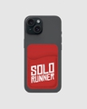 Shop Solo Runner Typography Mobile Card Holders-Front