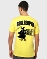 Shop Men's Yellow Soul Reaper Typography T-shirt-Design