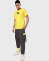 Shop Men's Yellow Soul Reaper Typography T-shirt-Full