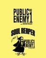 Shop Men's Yellow Soul Reaper Typography T-shirt