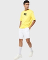 Shop Men's Yellow Soul Reaper Typography Oversized T-shirt-Full