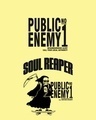 Shop Men's Yellow Soul Reaper Typography Oversized T-shirt
