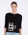 Shop Sound Bro Round Neck 3/4th Sleeve T-Shirt (MTL)-Front