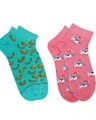 Shop Pack of 2 Soxytoes Cheer me Low Cut Socks-Front
