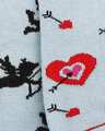 Shop Pack of 2 Soxytoes Cupid's Grace His & Hers Crew & Ankle Socks-Design