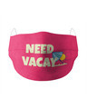 Shop Need Vacay Cotton Face Mask-Front