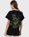 Shop Women's Black Space Bound Graphic Printed Boyfriend T-shirt-Design