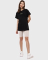 Shop Women's Black Space Bound Graphic Printed Boyfriend T-shirt-Full