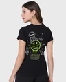 Shop Women's Black Space Bound Graphic Printed T-shirt-Design