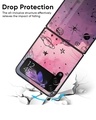 Shop Space Doodles Premium Glass Case for Samsung Galaxy Z Flip4 5G (Shock Proof, Scratch Resistant)-Design