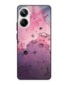 Shop Space Doodles Printed Premium Glass Case for Realme 10 Pro 5G (Shock Proof,Scratch Resistant)-Front