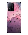 Shop Space Doodles Printed Premium Glass Cover for Mi 11T Pro 5G (Shock Proof, Lightweight)-Front