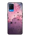 Shop Space Doodles Printed Premium Glass Cover for Oppo A54 (Shock Proof, Lightweight)-Front