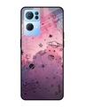 Shop Space Doodles Printed Premium Glass Cover for Oppo Reno 7 Pro 5G (Shock Proof, Lightweight)-Front