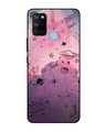 Shop Space Doodles Printed Premium Glass Cover for Realme 7i (Shock Proof, Lightweight)-Front