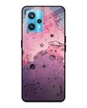 Shop Space Doodles Printed Premium Glass Cover For Realme 9 Pro Plus (Shockproof, Light Weight)-Front