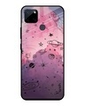 Shop Space Doodles Printed Premium Glass Cover for Realme C21Y (Shockproof, Light Weight)-Front