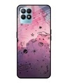 Shop Space Doodles Printed Premium Glass Cover for Realme Narzo 50 (Shockproof, Light Weight)-Front