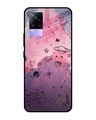 Shop Space Doodles Printed Premium Glass Cover for Vivo Y73 (Shockproof, Light Weight)-Front