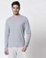 Shop Space Grey Men's Full Sleeve T-Shirt-Full