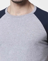 Shop Space Grey Men's Half Sleeve Raglan T-Shirt